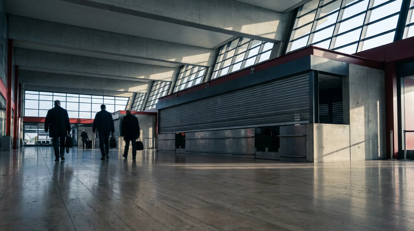 Sala partenze vuota durante uno sciopero — Sciopero ITA Airways: come ottenere indennizzo e…