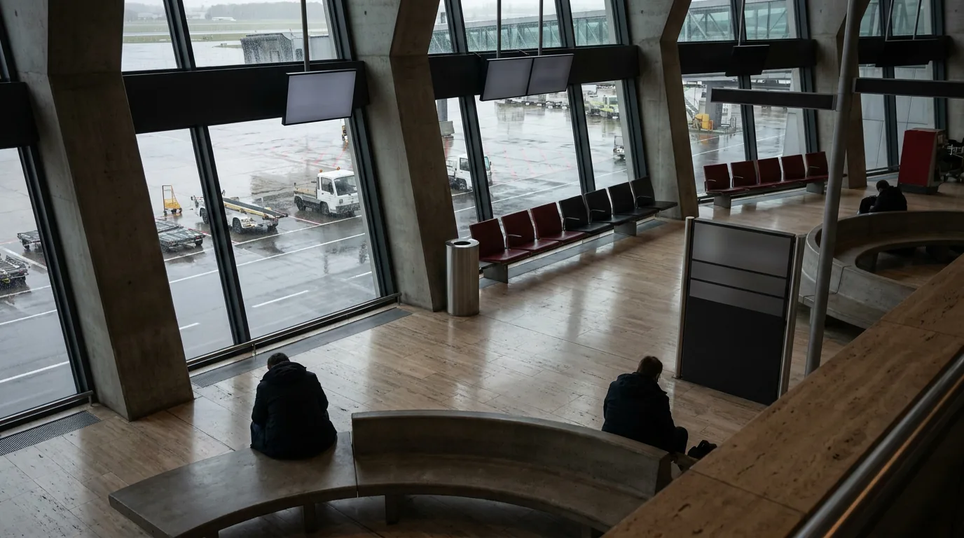 Interno tranquillo di un terminal aeroportuale — Reclamare a Ryanair: come ottenere il rimborso e…